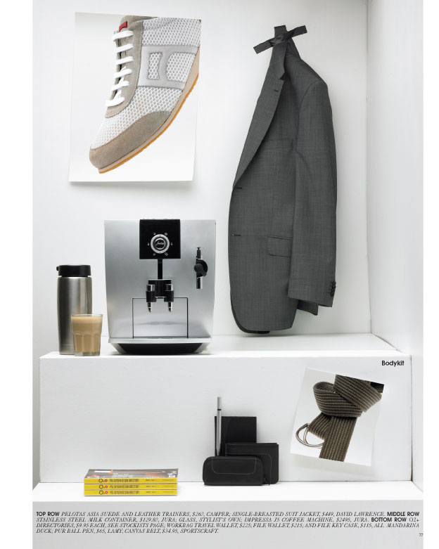 mens gifts, jacket, sneakers, coffee machine